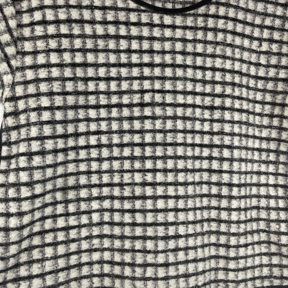 Madewell Gray Plaid Wool Top Size S - Picture 2 of 4